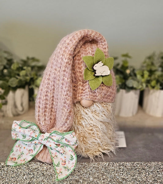 Blush Pink Easter Gnome
