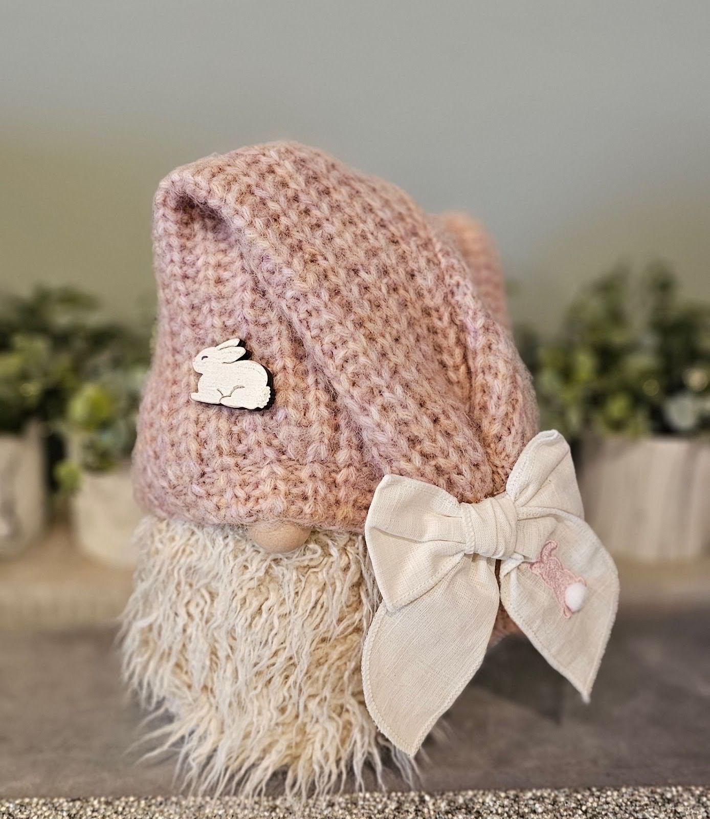 Blush w/ Bunny Easter Gnome